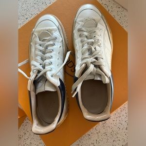 Chloe Franckie sneakers in white and gum sole